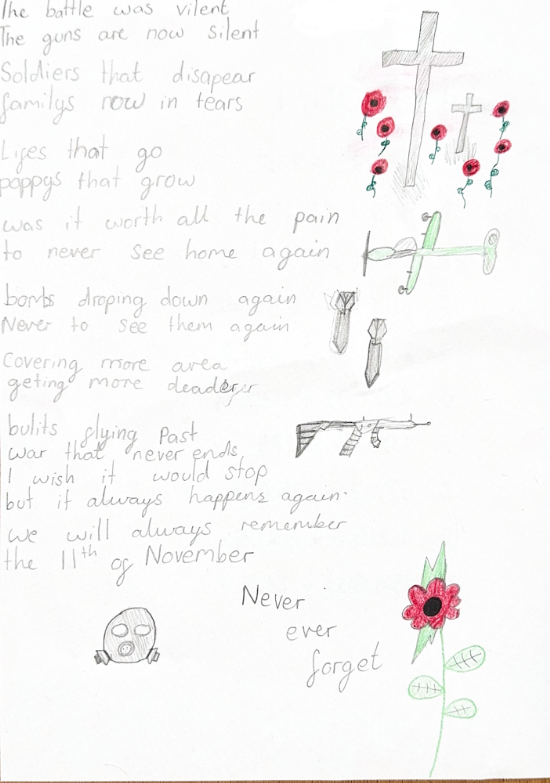 Year 6 Remembrance Poems